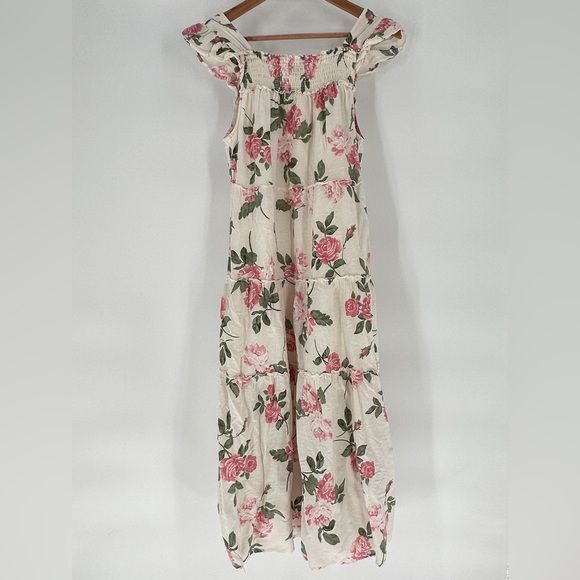 Old Navy Floral Maxi Dress - Cream and Pink - Picture 2 of 12